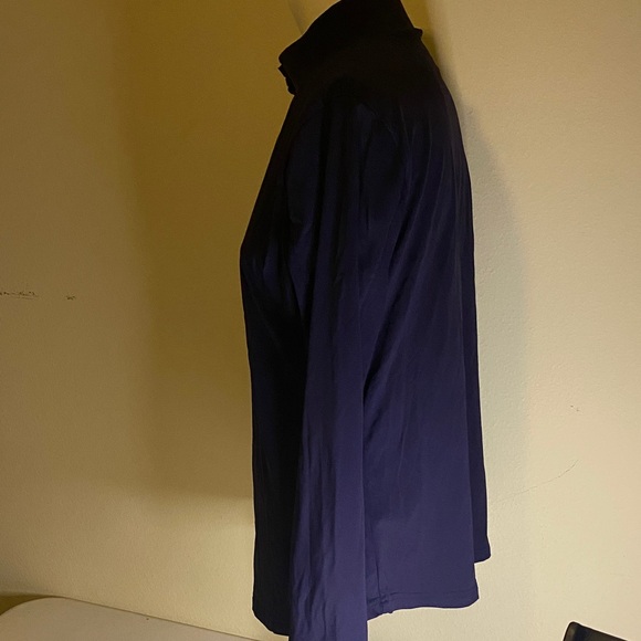 Smith & Quinn Chic Women's Blue High Collar Blouse Sz Med - Picture 4 of 13